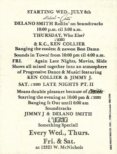 Detroit party flyer info side